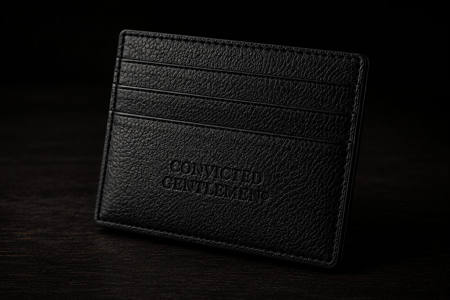 Card Holder — Black Leather